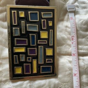 Genuine Leather Belt. Purple. Very good condition!